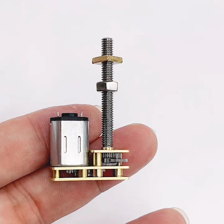Micro N20 Full Metal Gearbox Gear Motor DC 3V-6V 15rpm-300RPM With 35mm M4 Thread Flip Output Shaft 35mm linear actuator.