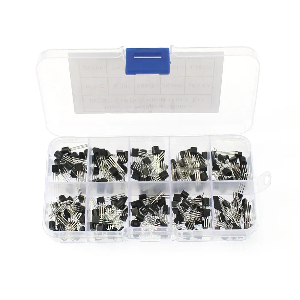 50-900pcs BJT Transistor Kit A1015 BC327 BC337 C1815 S8050 S8850 2N2222 2N2907 2N3904 2N3906 TO92 PNP NPN Triode Transistors Set