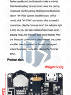 EGBO XY-WRBT Audio Receiver Board, Bluetooth 5.0, MP3 Lossless Decoder, Wireless Stereo Music Module