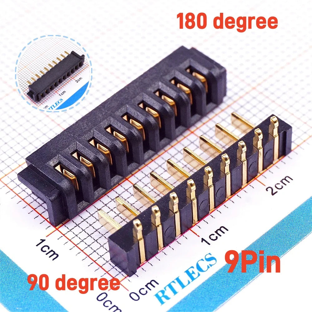 5 Pairs Pitch 2.5 mm 2 3 4 5 6 7 8 9 10 11 Positions Female Blade Socket Male Header Battery Connector Right Angle Straight