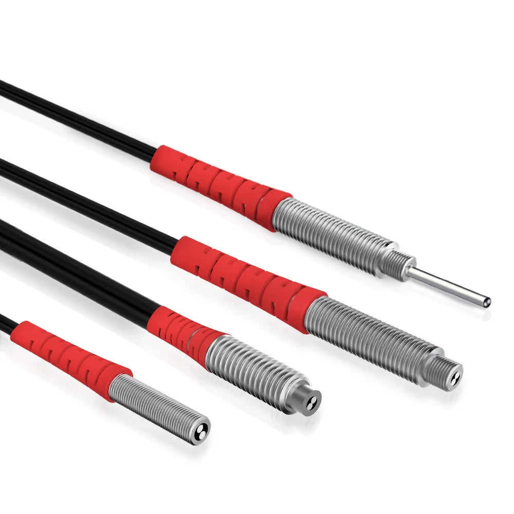 GTRIC Diffuse Reflective Fiber Optic Sensor Kit with Separate Amplifier High Precision12-24V DC NPN NO/NC Photoelectric Sensor