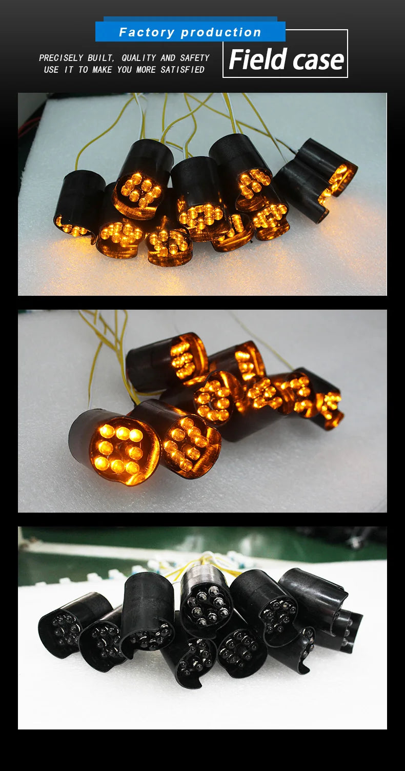 10pcs Mini LED Traffic Signal Light Pixel Cluster 26mm Diameter Yellow Blue Red White Green Replacement Lights for Traffic Signa