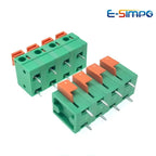 50pcs 5.08mm/0.2in 7.62mm/0.3in FFKDS KF141V/R 142V/R Spliceable PCB Push Spring Phoenix Contact Wire Terminal Block Connector
