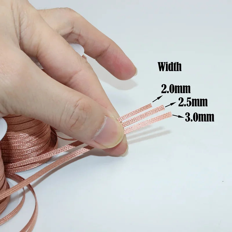 Copper Wire Desoldering Braid Wick 15/8M Length 2.0/2.5/3mm Width Solder Remover for PCB BGA Welding Rework Soldering Tool