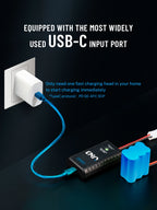 ToolkitRC U3 2-3S LiPo UN3 4-8S USB-C NiMh Battery Charger 2A 25W Balance Port Direct Charge for RC Model FPV Drone Car Airplane