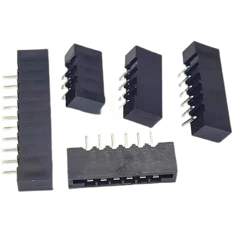 10PCS FPC Connector, Flat Flexible Cable Socket 2.54mm Membrane Socket, Straight Pin, Curved Foot, Double-Sided Connection