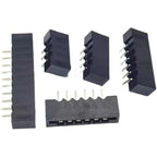 10PCS FPC Connector, Flat Flexible Cable Socket 2.54mm Membrane Socket, Straight Pin, Curved Foot, Double-Sided Connection