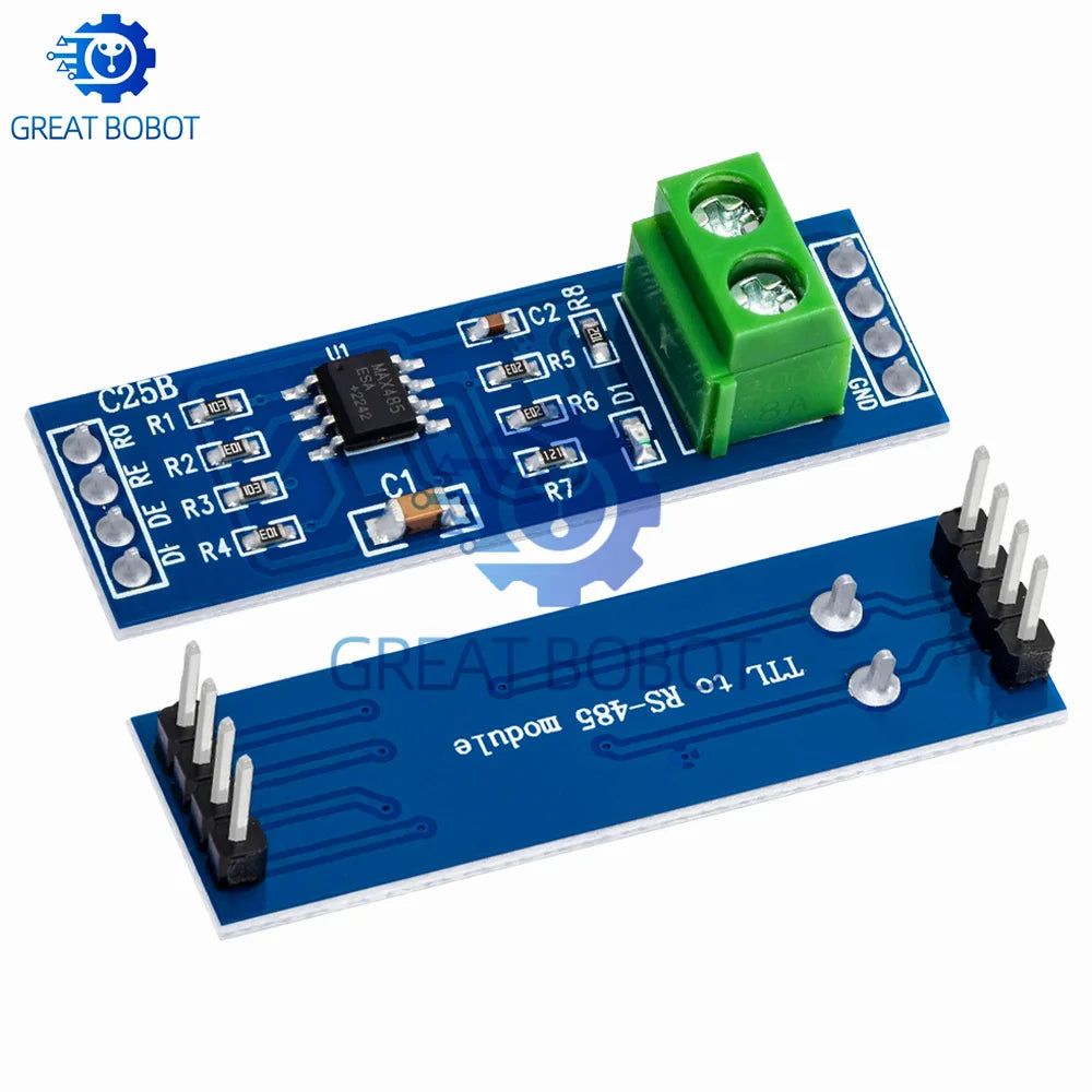 MAX485 RS485 Transceiver Module - 3.3V/5V TTL to EIA/TIA-485 Converter with Auto Direction Control