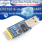CP2102 6-in-1 USB-UART USB To Serial Adapter Multifunctional USB To Serial Converter USB-TTL/RS485/232 TTL-RS232/485 232 To 485