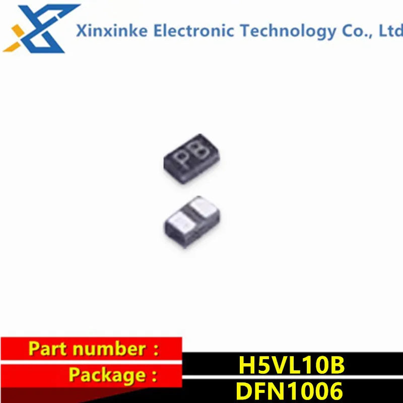 100PCS H5VL10B DFN1006-2L Marking：PB Electrostatic And Surge Protection TVS ESD Bidirectional Protective Diode