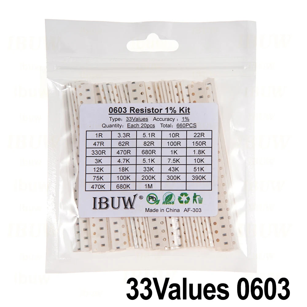 660pcs 200pcs 720pcs 4000pcs 0402 0603 0805 1206 1210 2512 smd resistor kit igmopnrq assorted kit 10k 100k 1k 1r 100r 220r 1% 5%