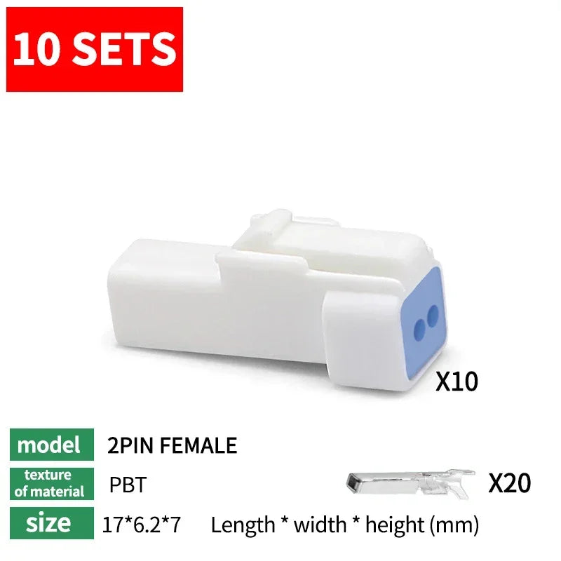 10 sets JST JWPF LED Automotive Wiring Harness 04T-JWPF-VSLE JST 03R JST-02T 02R 06T 08T  Light Strip Motorcycle Connector