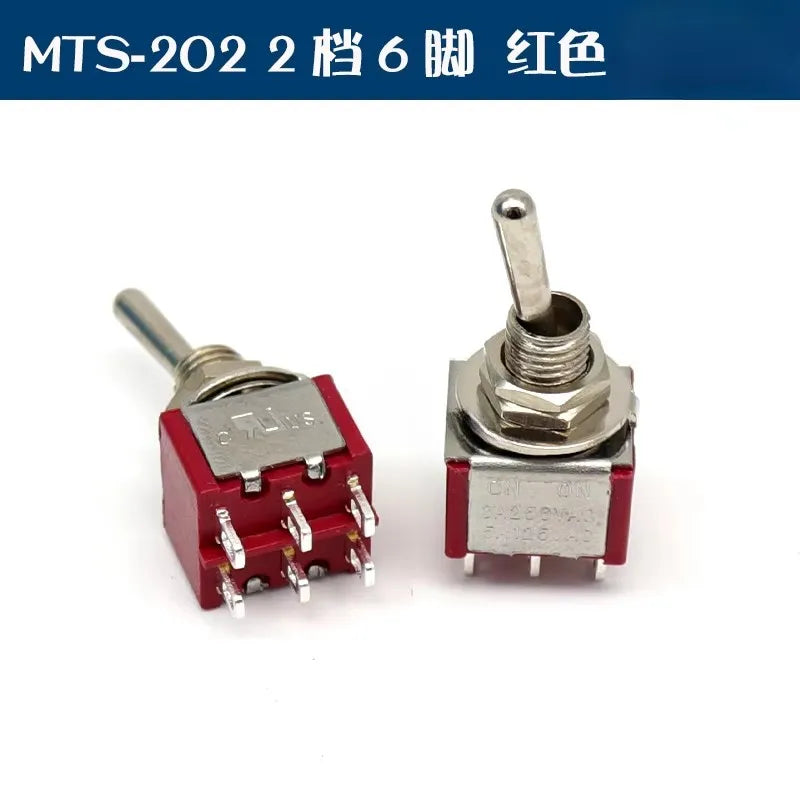 5Pcs Toggle Switch Mini Switches 2 Position 3 Position Latching Switch MTS-102/103/202/203 ON-ON SPDT ON-OFF -ON SPDT DPDT
