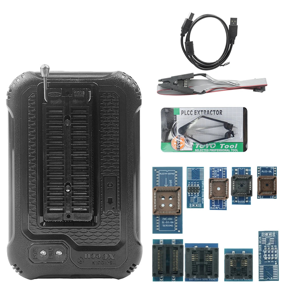 T48 (TL866-3G) Programmer with Adapters Kit Support 31000+ ICs for SPI/Nor/NAND Flash/EMMC BGA/TSOP/SOP/PLCC XGecu
