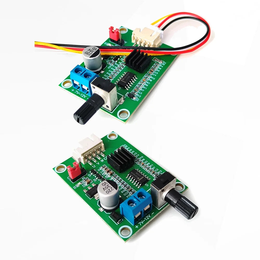 DC7-12V BLDC PWM Hall Motor Speed Controller Module 3/4 Wire Brushless Motor Driver Board Governor Volt Current Protection Board