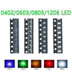 SONGXIN 100pcs 0402 0603 0805 1206 smd led Red Yellow Green White Blue Orange light emitting diode Water Clear LED Light Diode