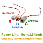 Green 50mW 532nm Laser Module Diode / LDS Dot / Diod Circuit For DPSS Projecter Sight Mini Lights Lamp Part Diodes Circuit Tube