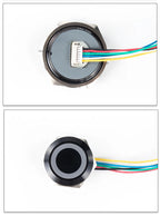 16/19/22/25/30mm With wires Short Stroke Waterproof Metal Push Button Switch 1NO Momentary Self Reset Power Led Light 12-24V/5V
