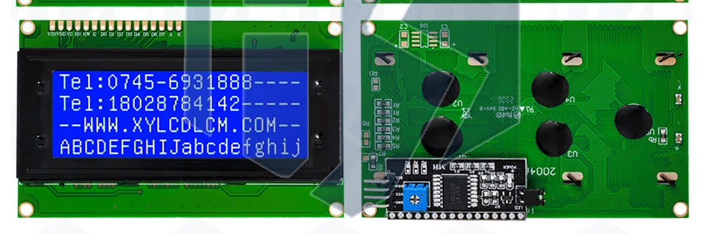 BS LCD2004+I2C 2004 20x4 2004A blue screen HD44780 Character LCD /w IIC/I2C Serial Interface Adapter Module For Arduino Module