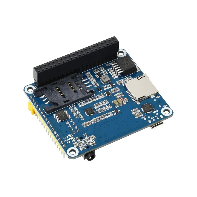 SIM7600G-H 4G HAT For Raspberry Pi, LTE Cat-4 4G / 3G / 2G Support, GNSS Positioning, Global Band SIM7600
