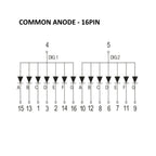 10PCS 4021BH 4021BB 4021BG 4021BW 0.4 Inch Common Anode Two Digit Seven Segment Led Display Tube 16Pin Red Blue Green White