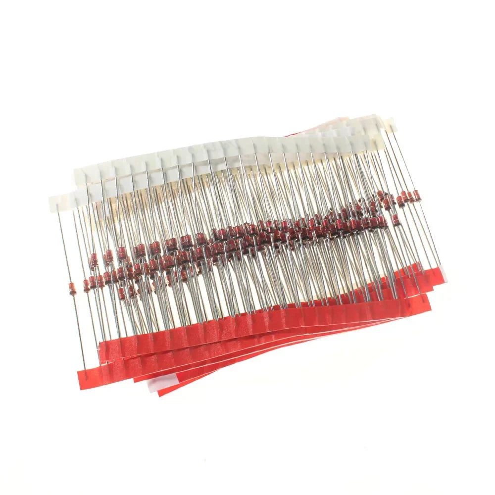 140p-250pcs 1W Zener Diode Kit 1N47 Series Voltage Regulator Diodes Set 1N4728 1N4729 1N4730 1N4731 1N4732 Electronic Component