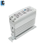 LCTC Solid State Relay DIN Rail Slim SSR 10/15/25/40A 0-10V 0-5V 4-20mA Voltage Regulator Relay With Heat Sink DC-AC DC-DC AC-AC