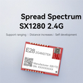 Plain SX1280 Wireless RF Module 8KM Compatible High Speed Lora SMD  PA+LNA GFSK FLRC