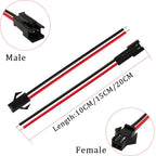 5Pair/10Pcs SM JST LED Connector Cable 2/3/4/5/6 Pin Plug Socket Male Female Wire Connector For RGB RGBW LED Strip Light Adapter