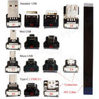 Used for Raspberry Pi FFC Type-C Mini Micro USB Extension Flat Ribbon Cable FPV Slim Flat Soft flexible FPC charge FPV