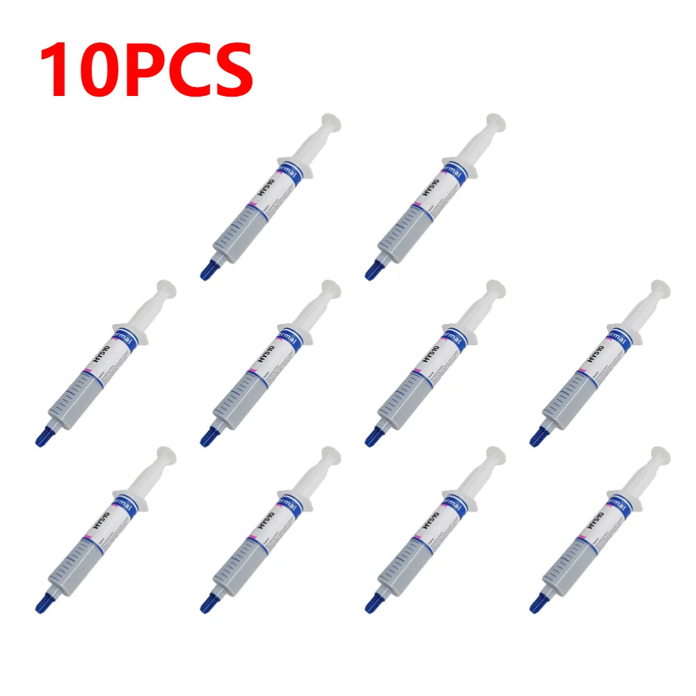 1-10PCS HY510 Thermal Conductive Compound Silicone Grease Thermal Paste for GPU CPU Chipset Cooling Grey Cooler