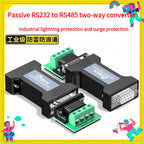 1PCS  Industrial 232 To 485 Converter, Passive Bidirectional RS485 To RS232 Protocol Adapter, Serial Port Converter