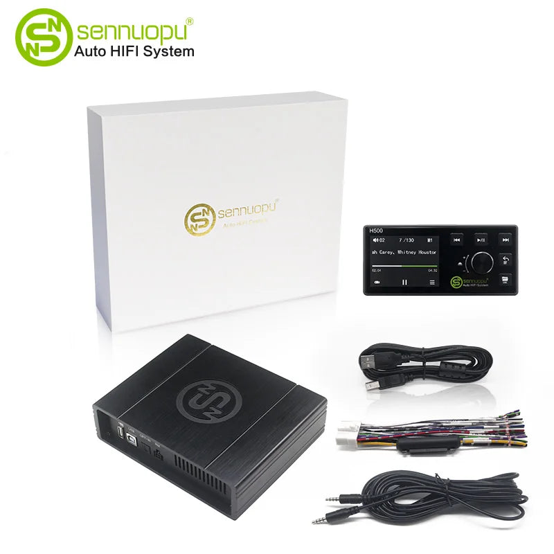 Sennuopu DS-M8 Car Audio 4 Ch Power Amplifier 8 Channel Dsp Processor Bluetooth Amp Equalizer Amplificador Automotivio Sound