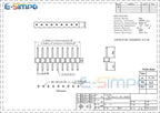 100pcs 2.54mm Single Row 1X40P L7.5/11.5/15/17/21mm PA=PC Plastic in Middle Breakaway Stack PCB Board Male Pin Header Connector