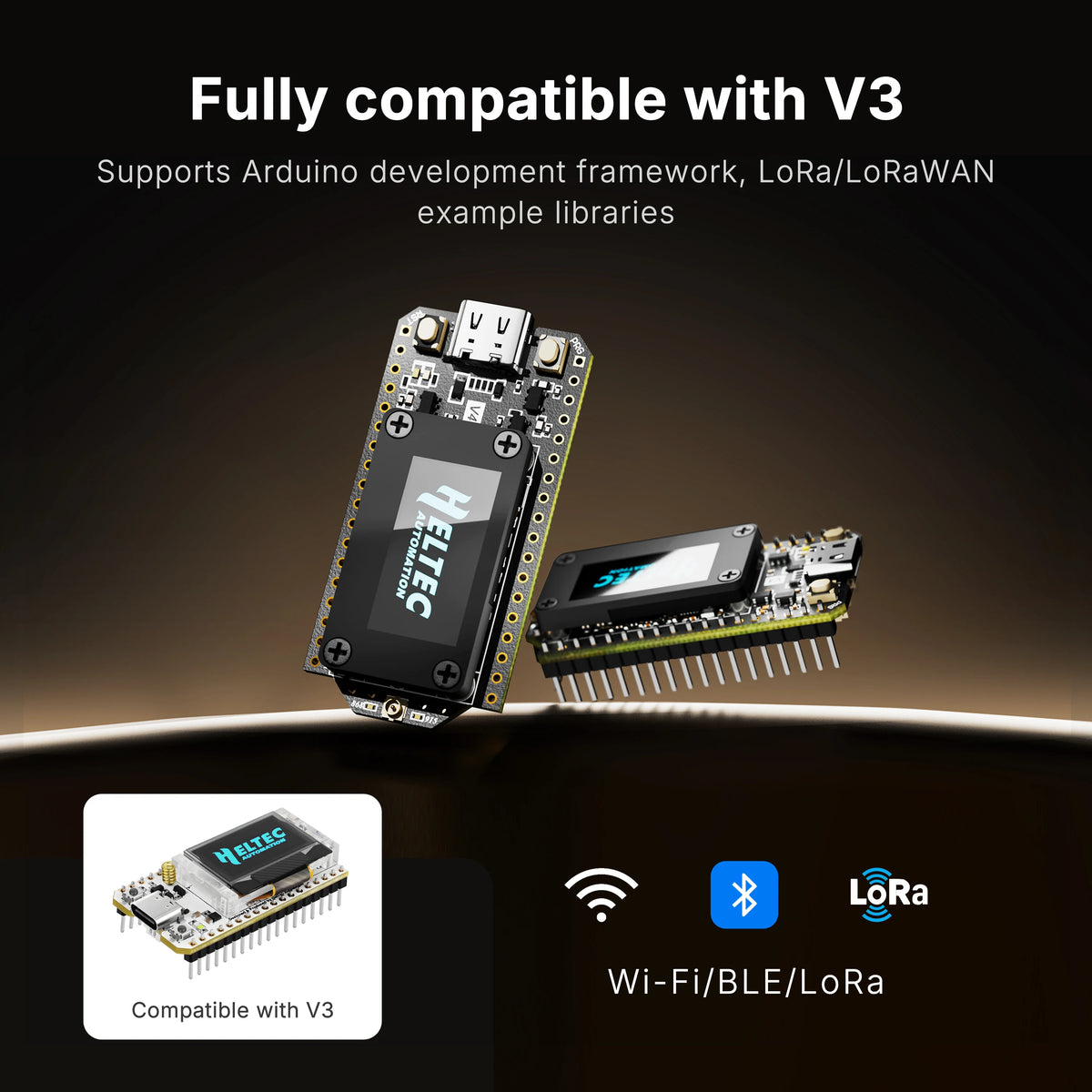 2PCS ﻿Meshtastic Heltec LoRa 32 V4 ESP32 SX1262 GPS 0.96 inch OLED Solar Powered Dev-Board Mesh WiFi LoRa BLE For Arduino IoT