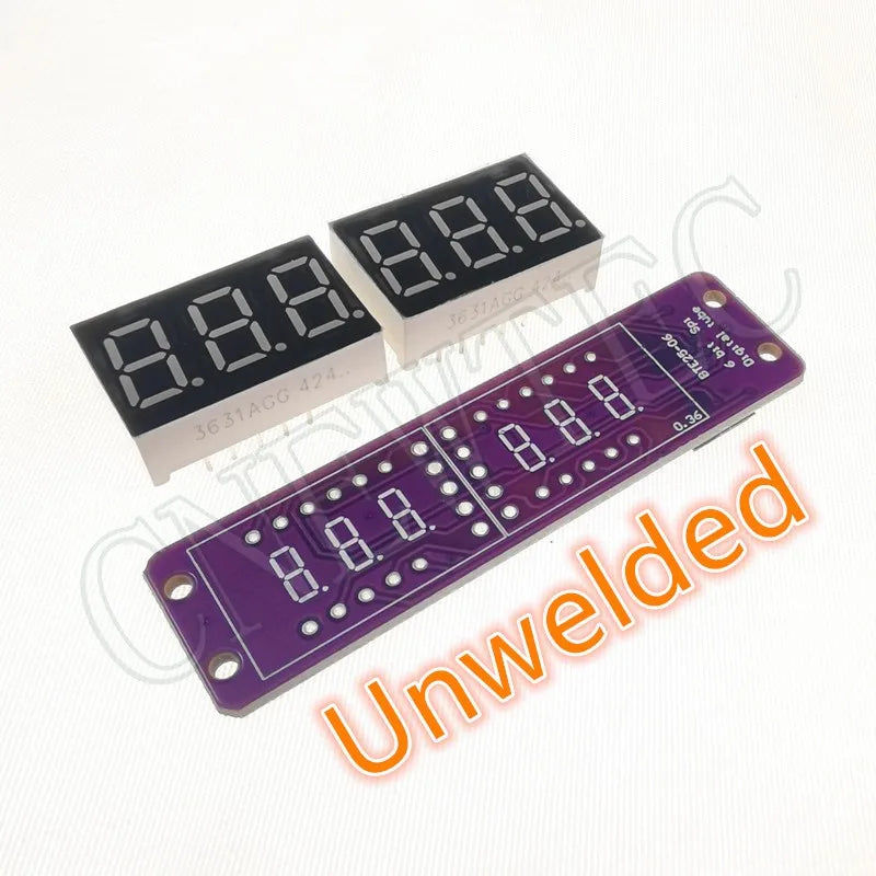 MAX7219 0.36 Inch 6 Bits Digital LED Display 7 Segment Module 6 Color Available for Arduino STM32 STC AVR ESP32 Unwelded