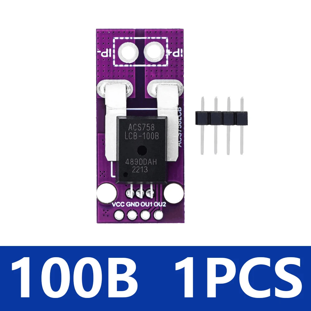 1PCS~5PCS ACS758 ACS758LCB-050B-PFF-T linear current sensor Hall current module ACS758LCB-100B-PFF-T