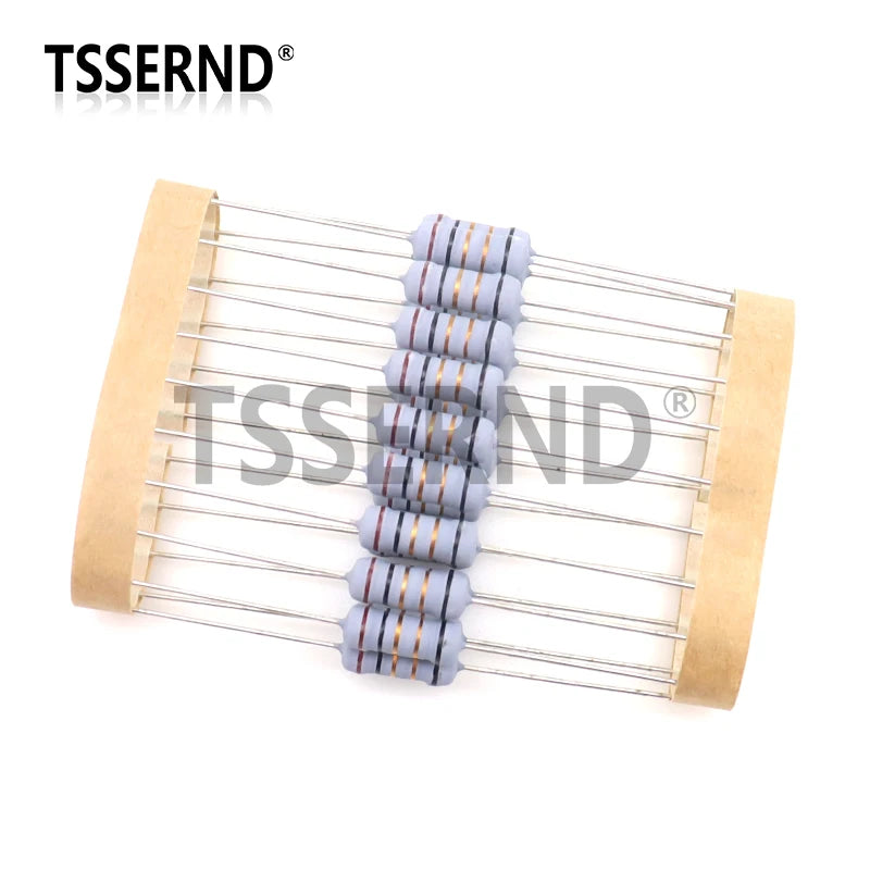 20pcs 1W 5% Wire Wound Resistor Fuse Winding Resistance 0.1R 0.33R 1R 2.2R 3R 4.7R 5.1R 6.8R 10R 22R 68R 100R 200R 510R 0.1 Ohm