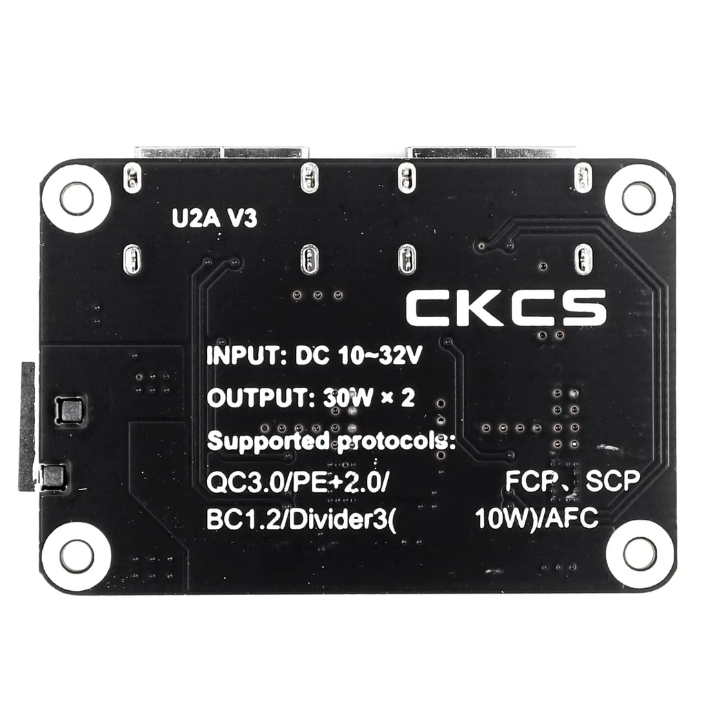 12V to 5V DC USB Buck Converter, Dual USB Port Fast Charger Board Auto Power Supply Adapter DC-DC 10-32V 12V 24V to 5V 9V