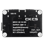 12V to 5V DC USB Buck Converter, Dual USB Port Fast Charger Board Auto Power Supply Adapter DC-DC 10-32V 12V 24V to 5V 9V