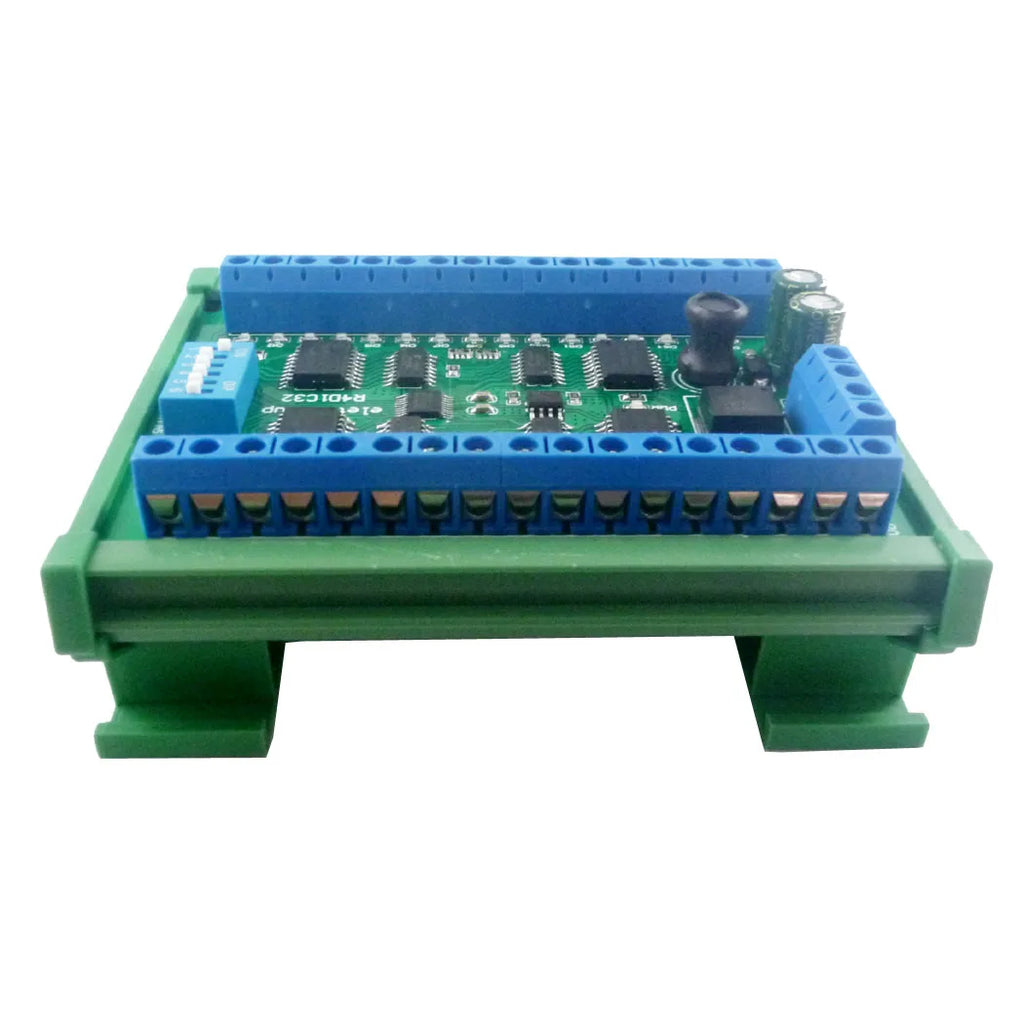 DC 12V 24V 32-Channels DIN35 C45 Rail Box RS485 Modbus RTU ULN2803A Darlington Transistor Controller PLC IO expansion Board
