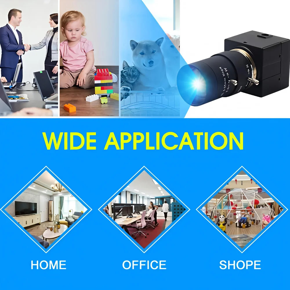 ELP 16MP Ultra HD USB Camera 10X Manual Zoom 4656x3496P Sony IMX298 Sensor UVC Webcam Plug Play For Industrial Video Conference