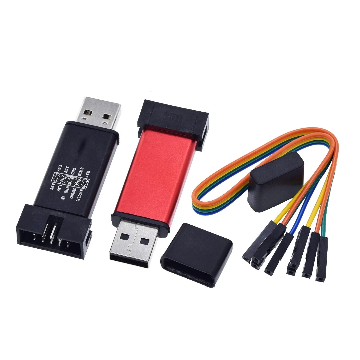 TZT 1/5PCS ST LINK Stlink ST-Link V2 Mini STM8 STM32 Simulator Download Programmer Programming With Cover A41 for arduino