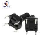 4Pin 6*6 Micro Tact Push Button Switches DIP 6x6x4.3/5/6/7/8/9/10/11/12/13/14/15 MM 4.3mm 5mm 6mm 7mm 8mm 9mm 10mm 11mm