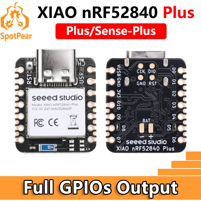 XIAO-nRF52840 Plus 20GPIOs BLE Sense Tiny SuperMini Onboard Mic/Sensor For Arduino For SeeedStudio