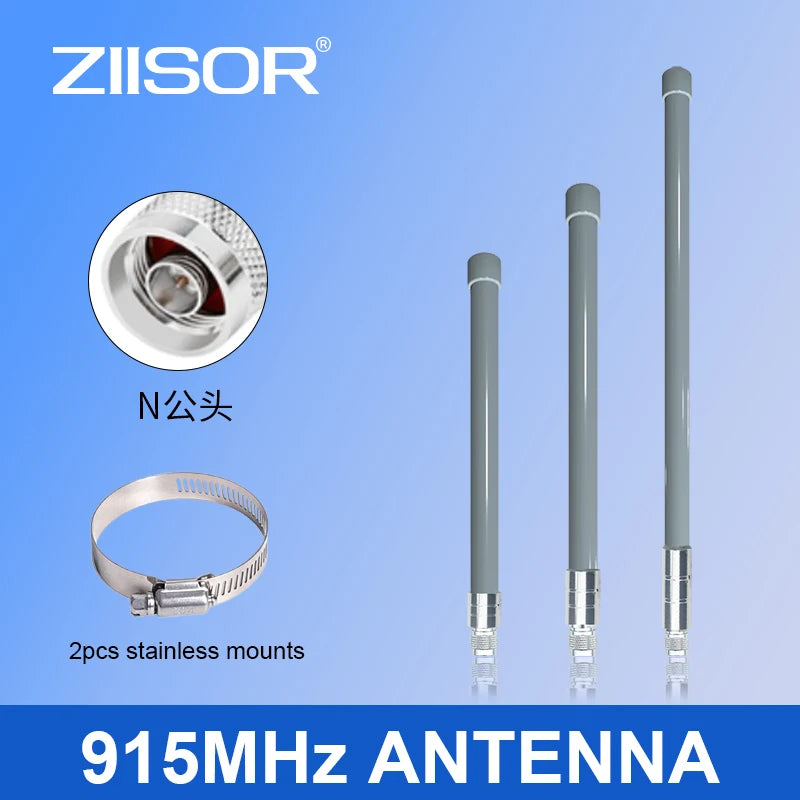 Meshtastic LoRa 915MHz Antenna 923MHz IoT Helium Hotspot Meshcore Aerial N Male Fiberglass Sending Receiving Repeater Antennas