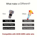 10/100PCS Wire Cable Snap In T2 Connector No-solder No-peel Quick Terminal Connections Joiners Auto Plug Electrical Accessories