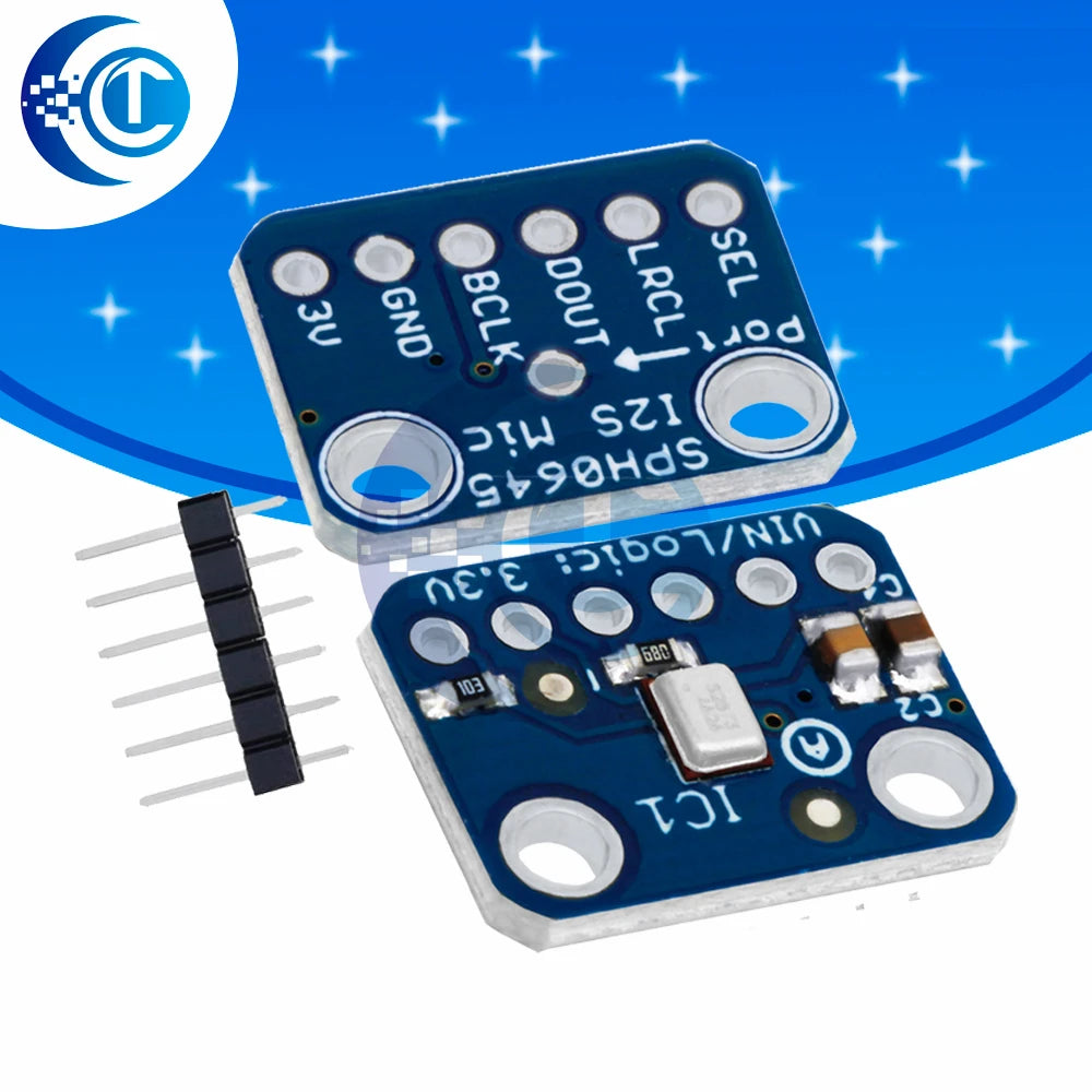 1~3PCS SPH0645 I2S MEMS Microphone Breakout Sensor Board Module SPH0645LM4H Microphone Module 1.6-3.6V for Arduino Raspberry Pi