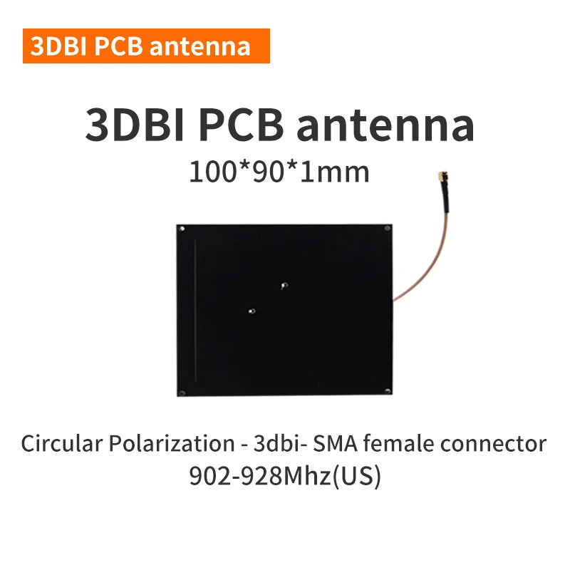 UHF RFID Antenna 3dbi 5dbi Gain Circular Polarization Antenna SMA Female Connector RFID UHF PCB Antenna for Shelf Management