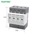 AC SPD Surge Protection 2P  4P 10〜20KA  20〜40KA 30KA〜60KA House Lightning Protector  Low-Voltage Arrester Device Laser Printing